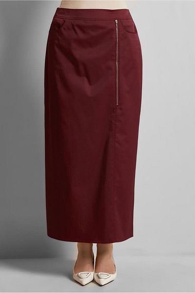 Alvina Cotton Straight Cut Skirt 60692