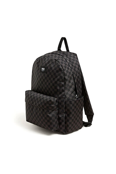 Vans Old Skool Grom Check Backpack Çocuk Siyah Günlük Stil Sırt Çantası VN000J3KBA51