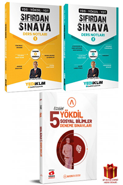 Yediiklim Yayınları Yediiklim YDS Yökdil YDT Sıfırdan Sınava 1-2+Akındil Yökd...