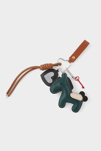 DeFacto Women's Green Horse Charm Keychain F6951Axns
