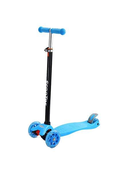 KidLe Kids Kick Scooter, with Flashing Light Wheels and 3 Height Adjustable H...