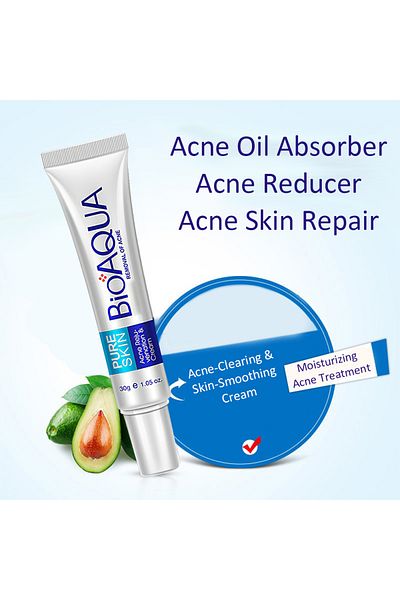 bioaoua Acne Rejuvenation and Cream, Anti-acne Facial Cream, Control Water-Oil Balance & Reduce Redness, 30g