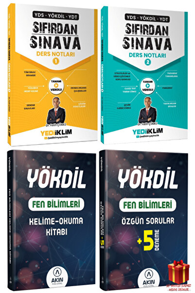 Yediiklim Yayınları Yediiklim YDS Yökdil YDT Sıfırdan Sınava 1-2+Akındil Yökd...