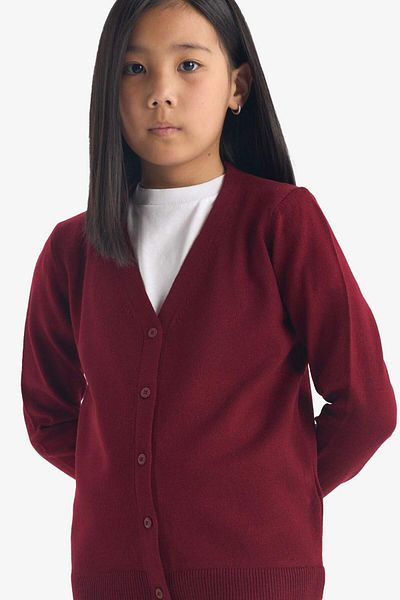 DeFacto Girls' V-Neck Buttoned School Cardigan E7708A825Au