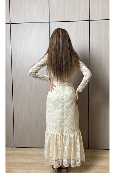 MEZON FASHION Beatrice cream lace dress