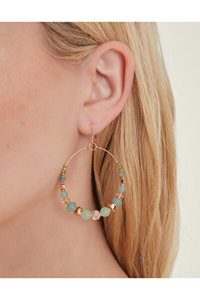 Accessorize Boncuklu Halka Küpe