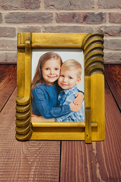 XİAOLİNGJİNG Product Name: Decorative Wooden Photo Frame – Retro Carved Desig...