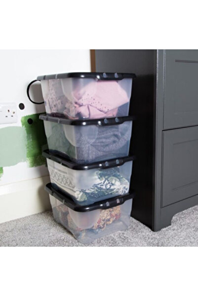 Strata Curve Stackable Storage Box with Lid 10 Liter