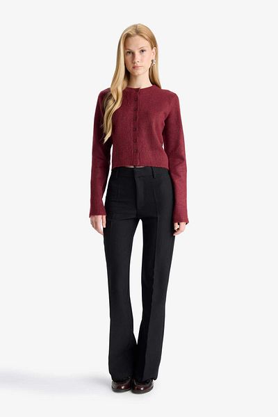 DeFacto Coool Slim Fit Slim Fit Crew Neck Cardigan E8236Ax25Wn