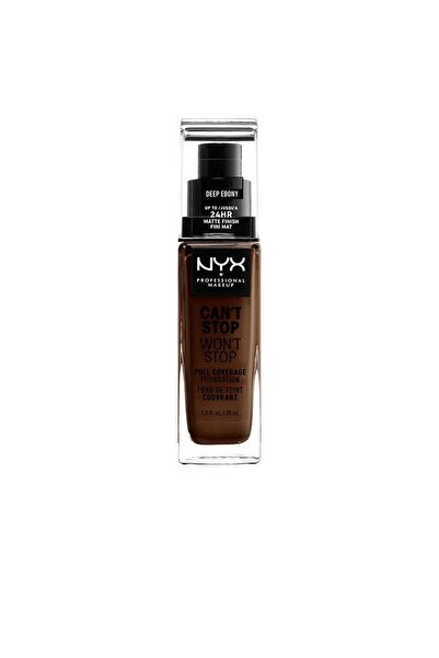 NYX Fond de ten cu acoperire mare CAN'T STOP WON'T STOP deep ebony 30 ml