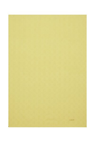 Aker Sarı İpek Koton Jakar Şal