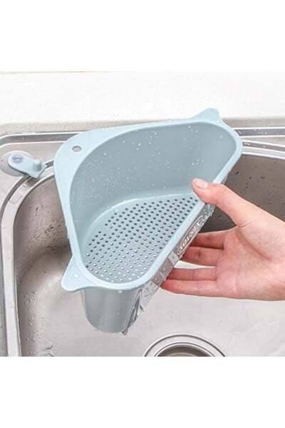 Novsix Set of 2 sink strainers, plastic, gray, 26 x 10 x 14 cm