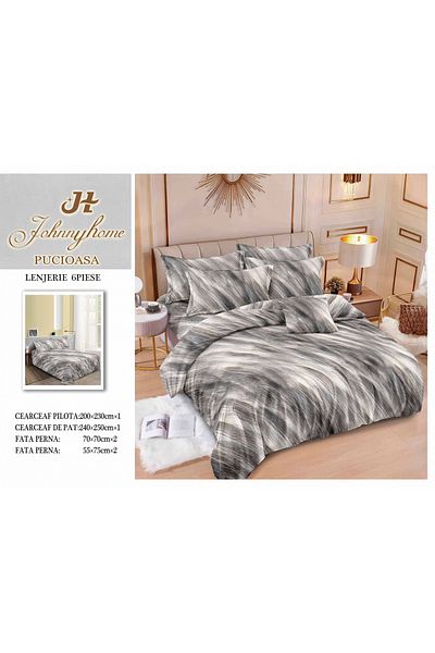 FIONNA.RO Finet Superior Bed Linen - Abstract Grey
