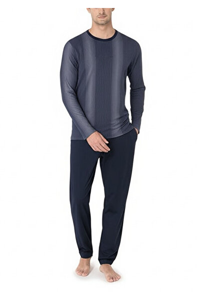 Pierre Cardin Erkek Yeni Sezon Uzun Kol Cep Detaylı Pamuk Ev Giyim Pijama Takımı VRP.C.P61.E05.Y01