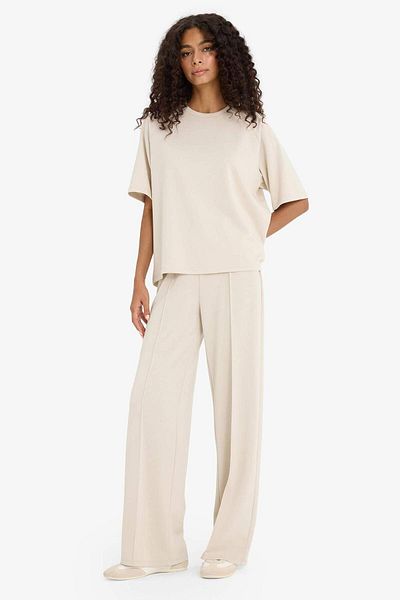 DeFacto Straight Fit Modal Wide Leg Sweatpants F1028Ax25Au
