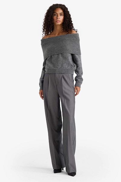 DeFacto Regular Fit Off Shoulder Sweater F3029Ax25Wn