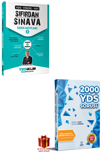 Yediiklim Yayınları Yediiklim YDS Yökdil YDT Sıfırdan Sınava 2+Akındil Ahmet ...