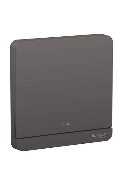 Schneider Electric AvatarOn E8331D20N_DG 20Amps Double Pole Switch with LED 250V Dark Grey
