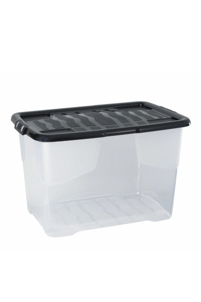 Strata 3-Piece Curve Stackable Storage Box with Lid 65 Liter