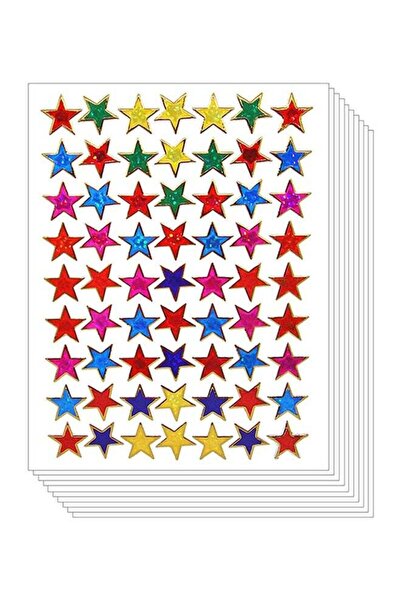 LIXADA ملصق على شكل نجمة، 10 أوراق