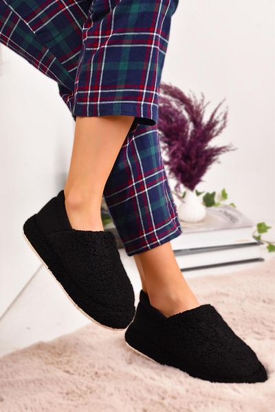 Peta Women's Towel Fabric Home Shoes with Elastic Back Home Boots Slippers