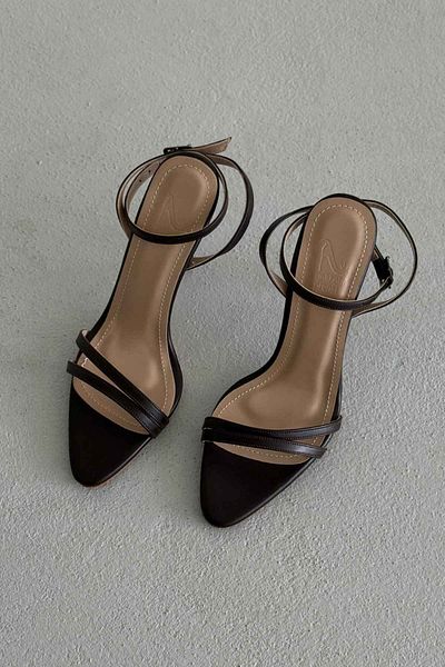 AYAKKABI PRENSİ Elaxi Ankle Strap Aci Brown Matte