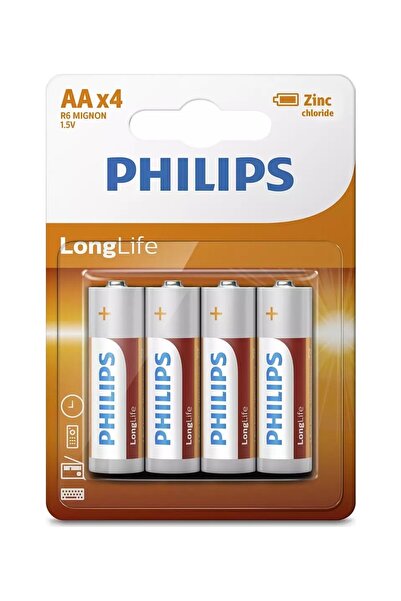 Philips Longlife Kalem Pil AA 4 Lü
