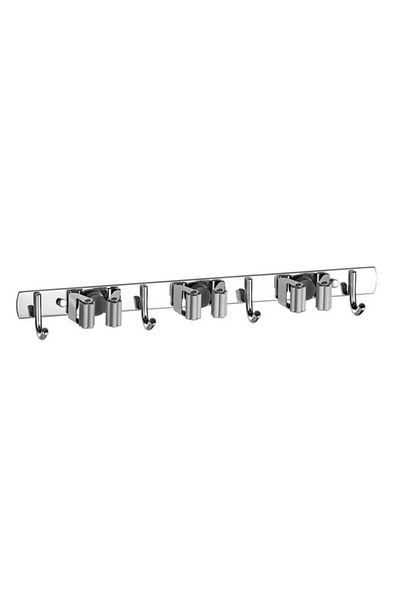 Choice1 Grey 3 Wall Mount Mop Organizer Holder Broom Hook Stainless Steel Storage Hook Kitchen Bathroom Orga
