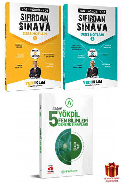 Yediiklim Yayınları Yediiklim YDS Yökdil YDT Sıfırdan Sınava 1-2+Akındil Yökd...