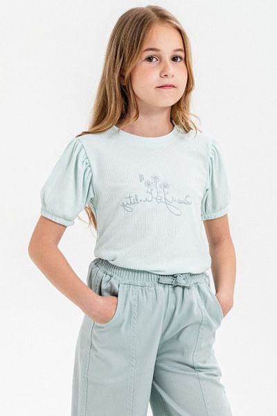 Cansın Mini Mint Girl's Set with Capri Pants 21088