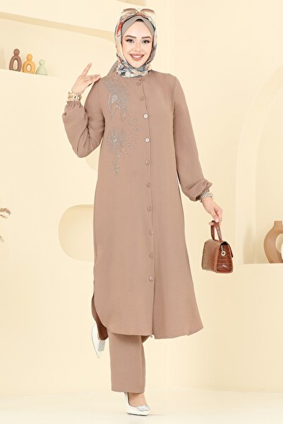 ModaMerve Taş İşlemeli Tesettür Takım 440DVL817-MS Vizyon