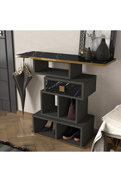 UnicUtil Living Room/Hallway Decor Table, UnicUtil, 90x30x80 cm, Anthracite Grey