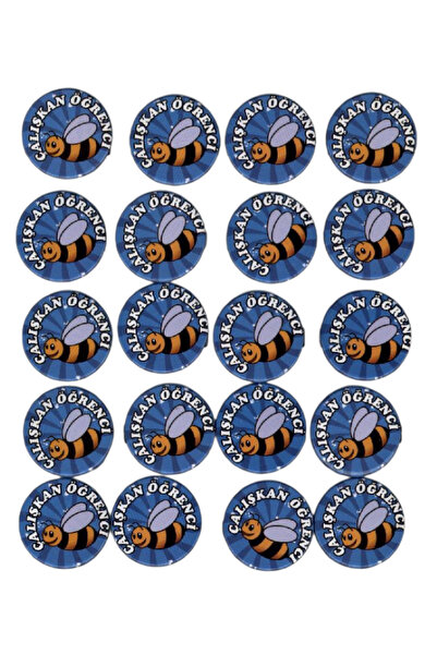 Kağıtay Öğrenci Motivasyon Rozeti (ÇALIŞKAN ÖĞRENCİ) - 20 Adet