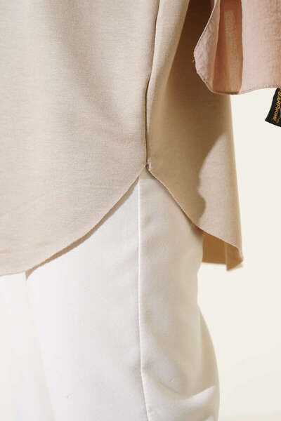 Smy moda Basic Bottom Seamless Solid Color Long Sleeve Tunic