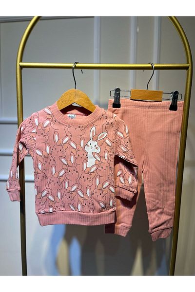 baume clothes Rabbit Baby Girl Top-Underwear Set