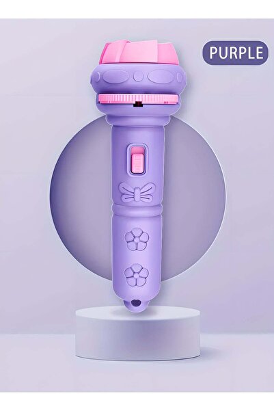 LIXADA مصباح يدوي صغير LED مزود بأربع شرائح مع حيوانات وديناصورات ومركبات وفضاء