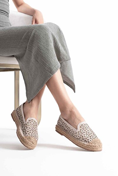 Abacca Dune Women's Beige Espadrille Shoes