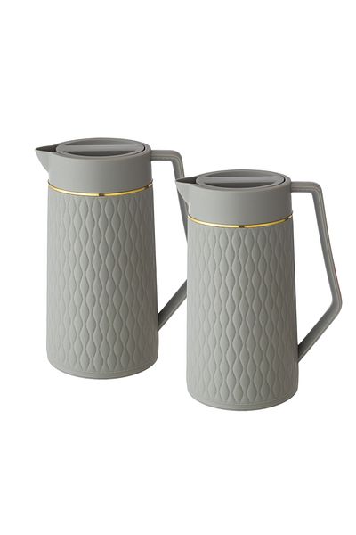 Abareek Al Safa 1 liter tea and coffee thermos set