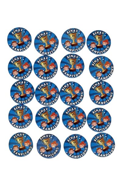 Kağıtay Öğrenci Motivasyon Rozeti (SINAV ŞAMPİYONU) - 20 Adet