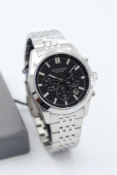 Quantum Sapphire Glass Steel Cord Men Wrist Watch Asw123-I1991Q