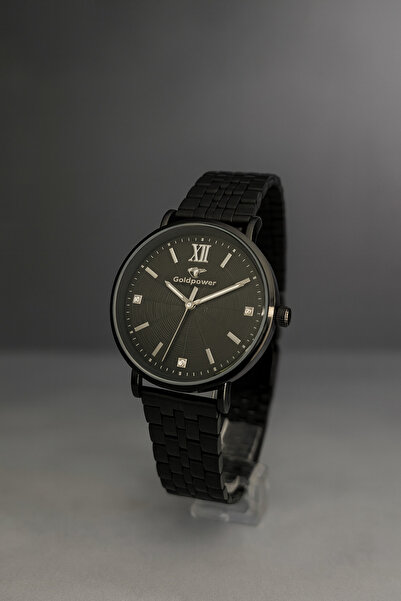 Goldpower ساعة يد نسائية بسوار معدني فاخر قابل للتعديل