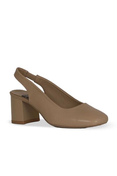 Bueno Shoes Mink Leather Women's Heeled Shoes 01We5600