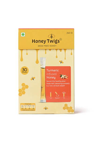 Honey Twigs عسل منقوع بالكركم - 30 × 8 جرام