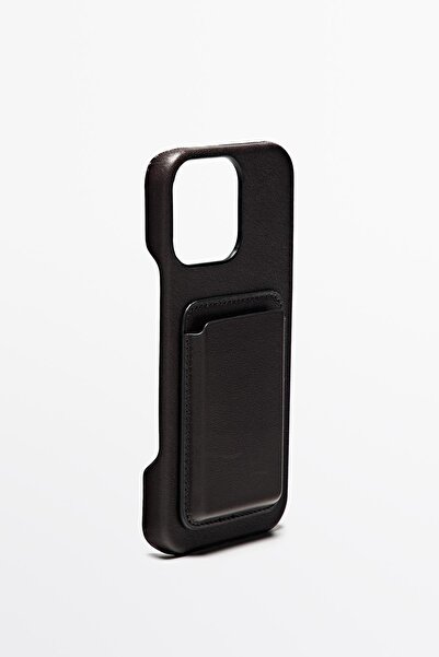 Massimo Dutti Napa deri iPhone Pro Max kılıfı