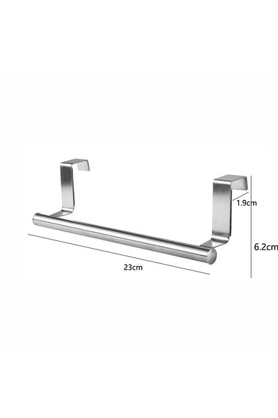 choice2 S-23cm Kitchen Cabinet Door Towel Bar Stainless Steel Door Back Towel Hanging Holder Bathroom Punch-