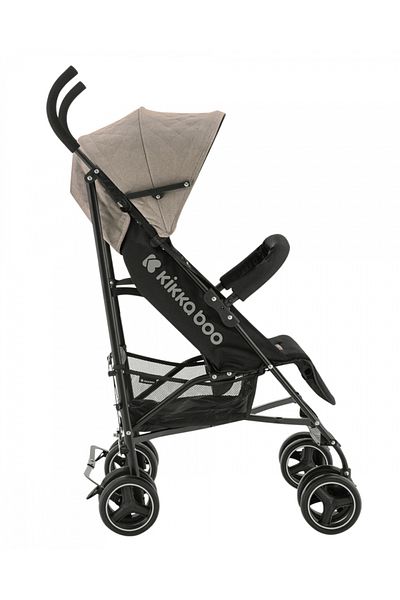 Kikka Boo Carucior sport pentru copii KikkaBoo Beetle Beige cu Spatar reglabil,Bara de protectie detasabila,Pl