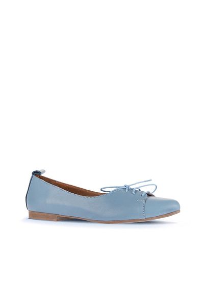 Bueno Shoes Blue Light Leather Women's Loafer 01Wr3114