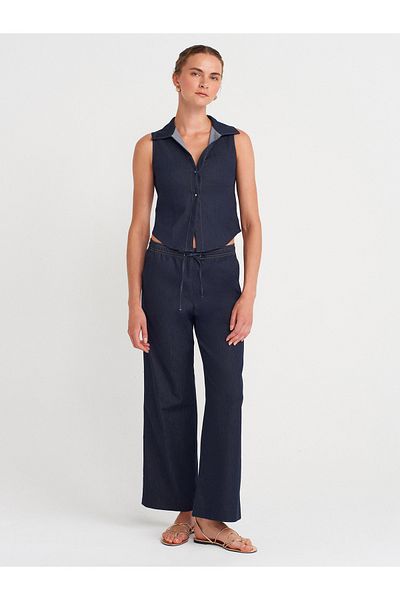 Dilvin 72157 Pajama Pants-Navy Blue