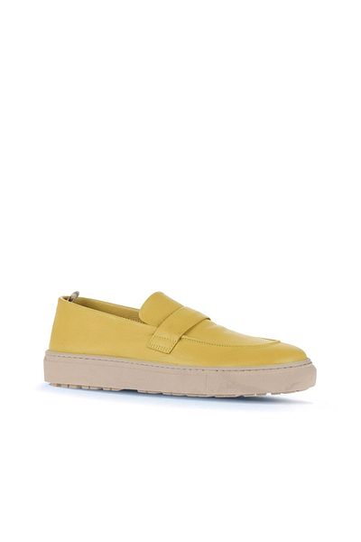 Bueno Shoes Yellow Flotter Leather Women's Sports Shoes 01Wd2600