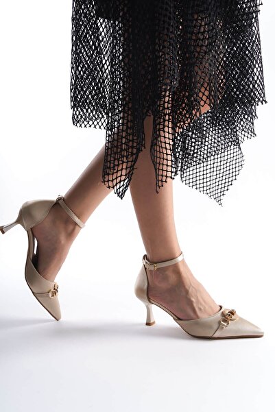 Abacca Celia Women's Beige Heeled Shoes